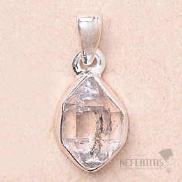 Herkimer diamant přívěsek stříbro Ag 925 LOT90