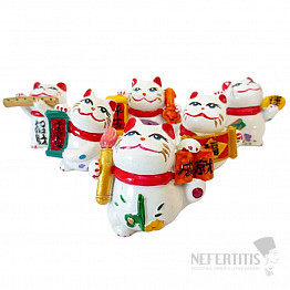 Maneki Neko Set mit 6 Glückskatzen