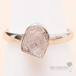 Herkimer diamant prsteň striebro Ag 925 LOT91