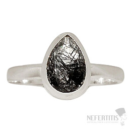 Tourmaline in crystal cut ring silver Ag 925 R917