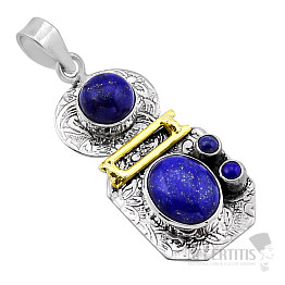 Lapislazuli Anhänger Silber Ag 925 51705