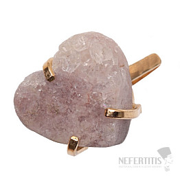 Be Beautiful Amethyst Rosa Herz Ring 94