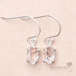 Herkimer diamant náušnice stříbro Ag 925 E952