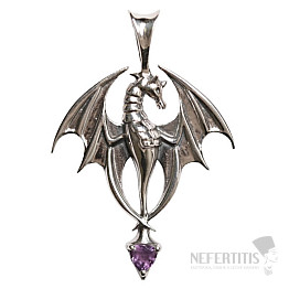 Designer pendant amethyst silver Ag 925 P96