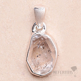 Herkimer diamant přívěsek stříbro Ag 925 LOT96
