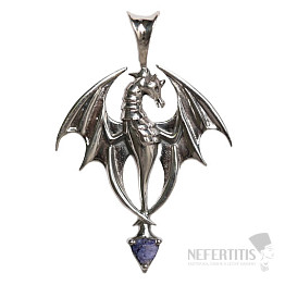 Designový přívěsek safír indický stříbro Ag 925 P97