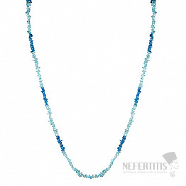 Apatit Neon und Blue Sky Halskette A-Qualität