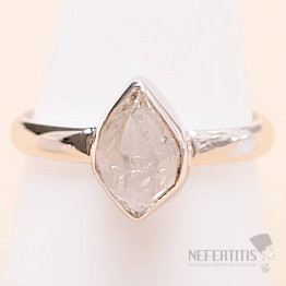 Herkimer diamant prsten stříbro Ag 925 LOT99