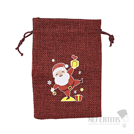 Vrecko jutové Santa Claus