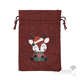 Weihnachtshirsch aus Jutebeutel