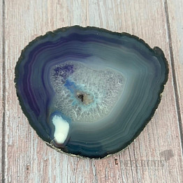 Achát leštený plátok 17