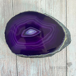 Achát leštený plátok 34