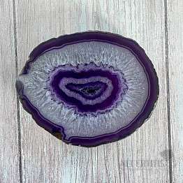 Achát leštený plátok 35