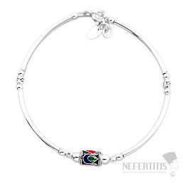 Enamel bracelet silver Ag 925 20332