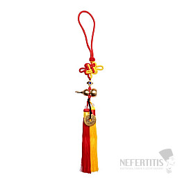 Feng Shui Schutzvorhang Knoten mit Kürbis und Münzen Variante A