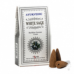 Aromakegel für fließenden Rauch Ayurveda White Sage Backflow Räucherkegel