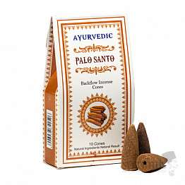 Vonné kužele pre tečúce dym Ajurvéda Palo Santo Backflow Incense Cones