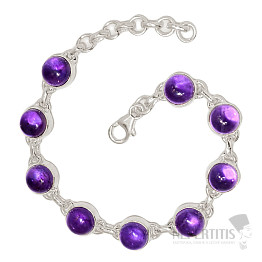 Amethyst bracelet silver Ag 925 B384