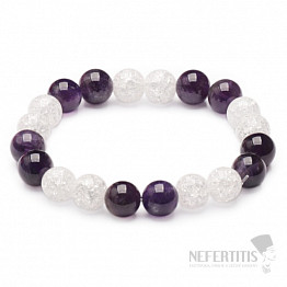 Kristall gebrochenes Armband extra mit Amethyst