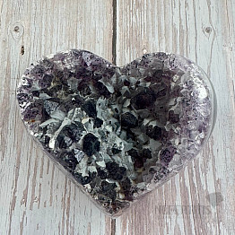 Amethyst Herz Druse Brasilien 3