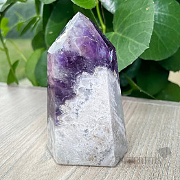 Amethyst chevron Brazil spike - obelisk 4