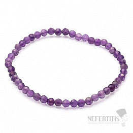 Amethyst-Armband AA-Qualität geschliffene Perlen extra