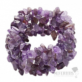 Amethyst-Armband breit gehackt