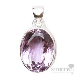 Ametyst Rose de France přívěsek stříbro Ag 925 P105