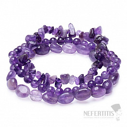 Set aus drei Amethyst-Armbändern