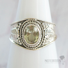 Amethyst green - prasiolite ring silver Ag 925 45631