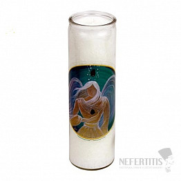 Große Kerze im Glas Angel mit dem Duft von Myrrhe und Weihrauch