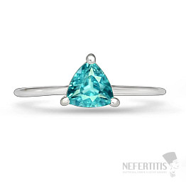 Apatit blau Neon Ring Silber Ag 925 RBC312