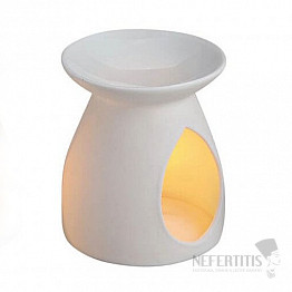 Moderní porcelánová aroma lampa bílá