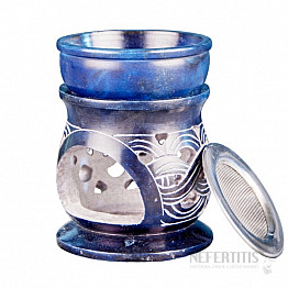 Aroma lampa - kadidelnice z mastku s keltským uzlem modrá