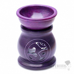 Aroma lampa z mastku purpurová se symbolem Óm