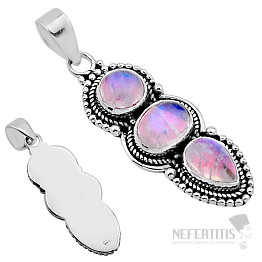 Mondstein rosa Anhänger Silber Ag 925 54162