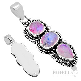 Mondstein rosa Anhänger Silber Ag 925 54165