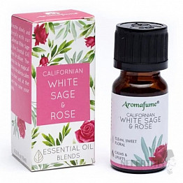 Aromafume Bílá šalvěj a Růže směs 100% esenciálních olejů 10 ml