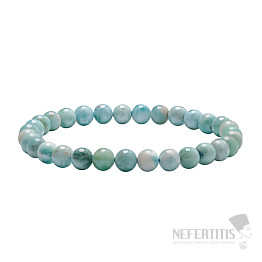 Larimar bead bracelet 6 mm