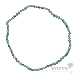 Smaragdarmband mit geschliffenen Perlen 2 mm