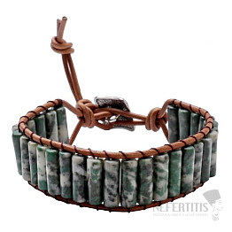 Einzigartiges Armband in Jaspisgrün