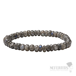 Labradorite rondelle bracelet A quality 6 mm