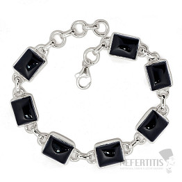 Onyx bracelet silver Ag 925 B400