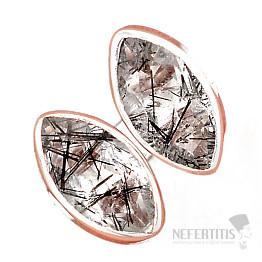 Turmalin-Ohrringe im Kristallschliff, aus Silber Ag 925 E102