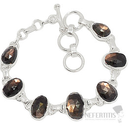 Zawadi gold sapphire bracelet silver Ag 925 B28