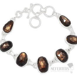 Zawadi gold sapphire bracelet silver Ag 925 B38