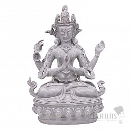 Buddha soucitný Chenrezig soška šedá