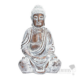 Budha japonská soška farba zlatobiela 52 cm