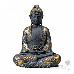 Meditierender Buddha, japanische Figur im Antik-Look