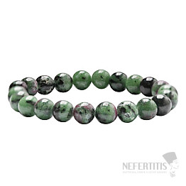 Rubin-in-Zoisit-Perlenarmband 8 mm